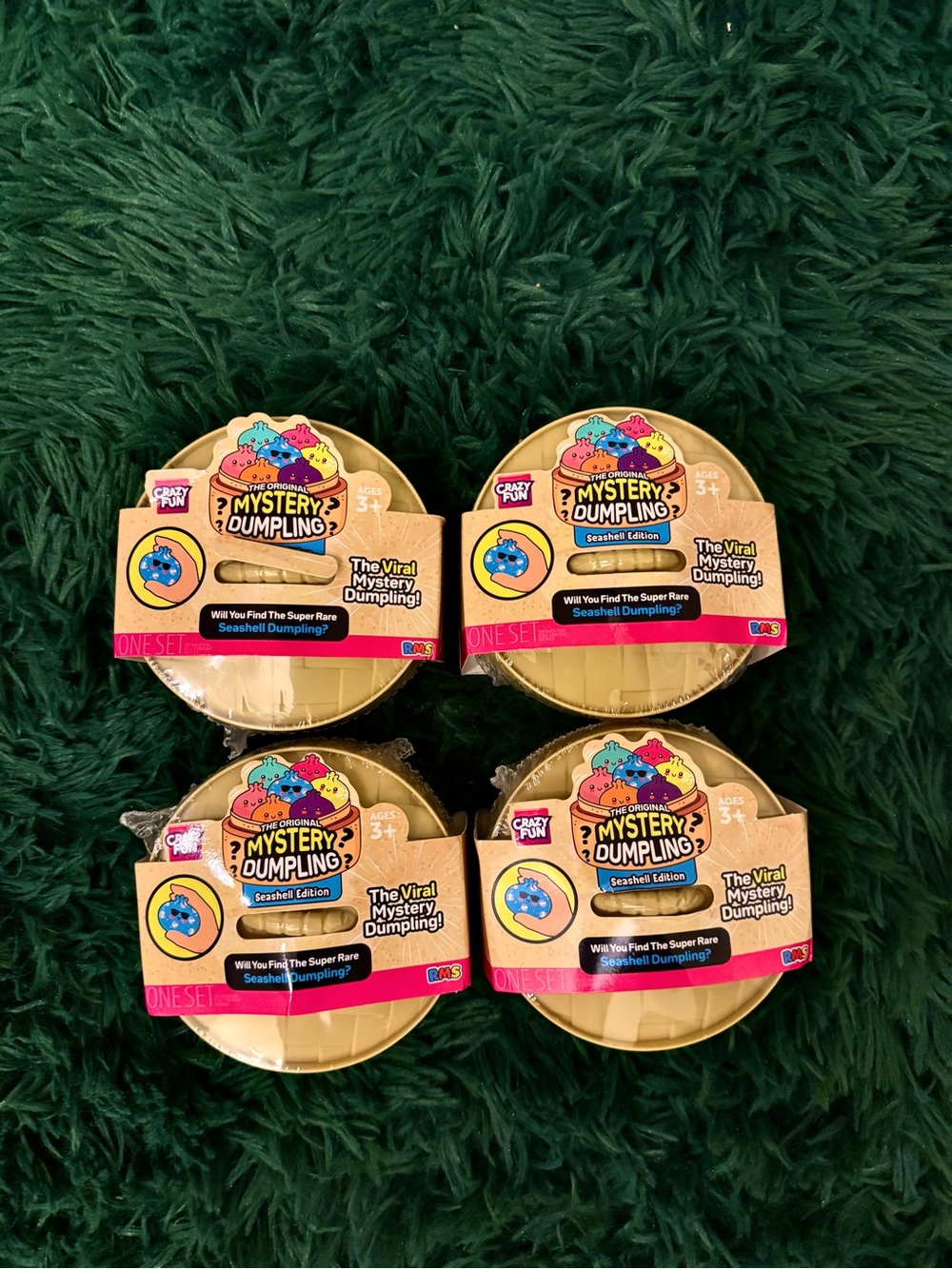 4 Crazy Fun Seashell Mystery Squishy Dumplings Edition SEALED